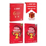 Sınav Yayınları 2. Sınıf Seti: 6 Fasiküllü Deneme Sınavı + Tüm Dersler Konu Anlatımlı + Soru Bankası + Hediye