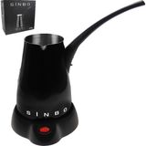 Sinbo 400 ml Kapasiteli Elektrikli Cezve Siyah Renk Aşırı Isınma Emniyeti ile