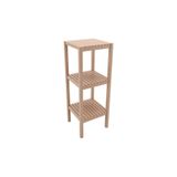 Sinbo Bienwood Bie-7023 Ahşap Izgaralı 3 Raflı Banyo Rafı