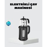 Sinbo Elektrikli Çay Makinesi 1.7 L Su Isıtıcı Cam Demlikli Güvenli Kullanım