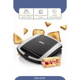 Sinbo Elektrikli Tost Makinesi 1500 W Izgara Fonksiyonlu Teflon Kaplama Siyah Gri Alüminyum