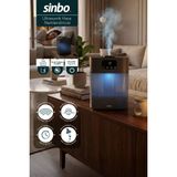 Sinbo SAH-6119 Ultrasonik Hava Nemlendirici - Koyu Gri | Sessiz Çalışma, Şık Koyu Gri Tasarım M0503SIN6119