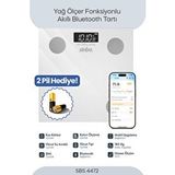 Sinbo Sbs- Bluetooth Dijital Yağ Su Kas Vücut Kitle Endeksi Kilo Ölçer Tartı Baskül Siyah