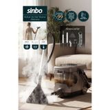 Sinbo SCC-7607 Buharlı Koltuk ve Halı Yıkama Makinesi Derinlemesine Buharlı Temizlik Güçlü Vakum - GRİ
