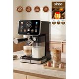 Sinbo Scm-3030 Pro Kapsüllü & Toz Kahve Espresso Makinesi 20 Bar, Renkli Dokunmatik Ekran, Süt Hazneli