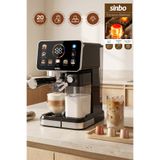 Sinbo SCM-3030Pro Kapsüllü & Toz Kahve Espresso / Cold Brew Makinesi 20 Bar, Dokunmatik Ekran, Süt Hazneli
