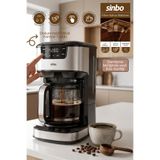 Sinbo SCM-9041 Dokunmatik Dijital Ekranlı, Otomatik Zaman Ayarlı XL 14 Fincan Filtre Kahve Makinesi