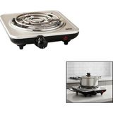 Sinbo SCO-5065 Elektrikli Ocak 1000W 5 Farklı Ayarlanabilir Isı Kontorl Gümüş Tek Gözlü Kaymaz Ayak