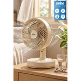 Sinbo Sf-7703 Kompakt Mini Masaüstü Fan Sessiz Vantilatör bej