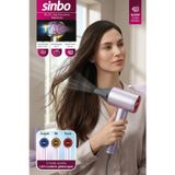 Sinbo SHD-1718 Bldc 110.000 Rpm Profesyonel Saç Kurutma Makinesi - Mor – Manyetik Nozul & Sessiz Motor