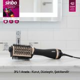 Sinbo SHD-1731 3 In 1 Hava Üflemeli Saç Şekillendirici ve Düzleştirici Fön Tarağı Seramik Plaka ile
