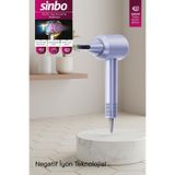 Sinbo SHD-1739 BLDC Saç Kurutma Makinesi, 1500W, 4 Isı 3 Hız Ayarı, Negatif İyon Teknolojisi, Mavi