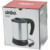 Sinbo SK-7371 12V Araç Içi Kettle Paslanmaz Çelik Su Isıtıcısı 0.8lt 120W Çakmaklık Fişli Plastik Kapak - Kulp (5264) - Gri
