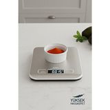 Sinbo SKS-4527 Metal Dijital Mutfak Tartısı Yüksek Hassasiyetli Ölçüm 5 kg Kapasite - Gümüş