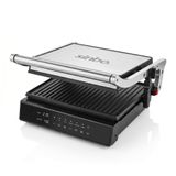 Sinbo SSM-2596 Dijital Izgara ve Tost Makinesi - 2000W, Çıkarılabilir Döküm Plakalı, 4 Dilim Kapasiteli, Gri