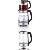 Sinbo STM-5990 2’si 1 Arada Çay Makinesi ve Kettle 2.0 L + 1.2 L Cam Demlik - Siyah