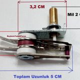Sinbo Termostat , Tost Makinesi Termostat , Mil Uzunluğu 2 cm , 10 Amper Otomatik