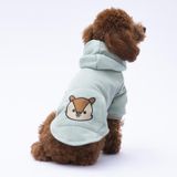 Sincap Kanguru Cepli Hoodie Kedi-Köpek Hoodie- Sweatshirt Kedi Köpek Kıyafeti - Yeşil