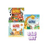 Sincap Kitap Bak Bul Sobe Serisi : Gezgin Ayıcık - Meraklı Kedi - Oyuncu Zürafa Süpriz Pencereli Eğitici 3'lü Çocuk Aktivite Kitap Seti 0-6 Yaş