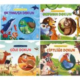 Sincap Kitap BIR OCAK EĞİTİM YAYINCILIĞI A.Ş. İlk Dokun Hisset Kitabım Serisi 4'lü Set 3 - 5 Yaş Yazar Kolektif