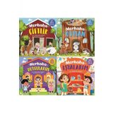 Sincap Kitap Cırt Cırtlı Hikaye Seti Merhaba Çiftlik + Duygularım + Orman + Eşyalarım 4 Kitap Set