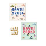 Sincap Kitap - Haydi Serisi Parka/Okula Eğitici Eğlenceli Sessiz Anlatım (Yazısız) 2'li Çocuk Kitap Seti