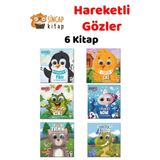 Sincap Kitap Kocaman Gözler - 6 Kitap Hareketli Gözler (kedi Tırmık, Kurbağa Kuki, Civciv Ciki, Balık Noni..)