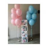 SİNDA Cinsiyet Belirleme Partisi - 4 Adet Baby Yazılı Balon Kutusu - 40 Adet Balon