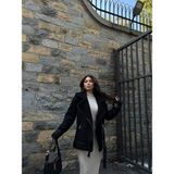 Sindi Moda Içi Tamamen Peluş Kaplama Süet Kaban - 001-Siyah