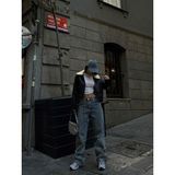 Sindi Moda Leona Yaka Peluş Detay Ceket 2596 - Siyah - 40