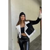Sindimoda Linburg İçi Tavşan Tüylü Dışı Kadife Süet Kaban 45842