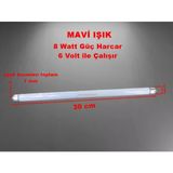 Sindoo T5 8W 6V Sinek Ampulu Floresan (Mavi Işık)