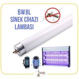 Sinek Cihazı Ampulü 6W Bl T5 Haşere Mavi Floresan Ampul 22,5Cm
