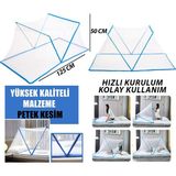Sinek Koruyucu Cibinlik - Tül Çocuk - Bebek Portatif Kullanım 50X125CM