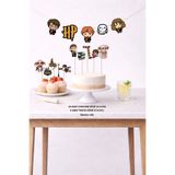 Sinek Kupası Tasarım Harry Potter Doğum Günü Seti 5 Figür Banner 5 Figür pasta süsü 20 Adet cupcake SET