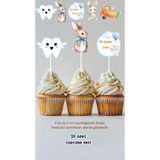 Sinek Kupası Tasarım İlk Dişim Çıktı Erkek Konsept Kürdanlı Cupcake Süsü Doğum Günü Süsü *20'li Kalın Kağıt