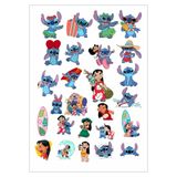 Sinek Kupası Tasarım Lilo Stitch Sticker, Çıkartma, Etiket, Ajanda, Günlük, Planlayıcı, Bullet Journal, Defter