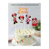 Sinek Kupası Tasarım Minnie Mouse Doğum Günü Pasta Süsü Doğum Günü Süsü