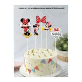 Sinek Kupası Tasarım Minnie Mouse Temalı Konsept Doğum Günü Pasta Süsü Doğum Günü Süsü
