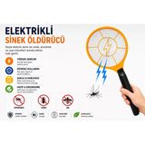 Sinek Öldürücü Raket Şarjlı Elektrikli Elektronik Sivrisinek Öldürücü Haşere Öldürücü