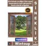 #Sineklik 125X75 Pratik Montaj Pencere Kapı Tül Sivrisinek Koruyucu Yapışkanlı Çift Kanat Sineklik