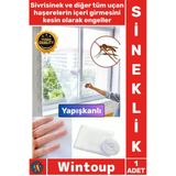 #Sineklik 125X75 Pratik Montaj Pencere Kapı Tül Sivrisinek Koruyucu Yapışkanlı Tek Kanat Sineklik