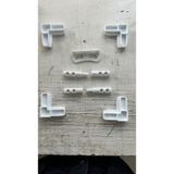 SİNEKLİK TAMİR 17X25 Menteşeli Sineklik Seti Beyaz 12 ADET VİDA