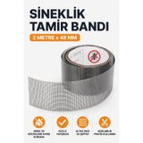 Sineklik Tamir Bandı 2 Metre X 48 Mm Güçlü Yapışkanlı Sineklik Yama Bandı Pencere Ve Kapı Sineklik Onarıcı