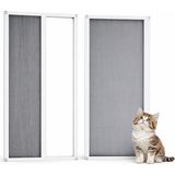 Sineklikstore 100x220 cm Beyaz Akordiyon Kapı Kedi Sinekliği