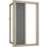 Sineklikstore Akordiyon Pileli Alüminyum 70x140 cm Vizon Pencere Sinekliği