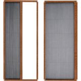 Sineklikstore Akordiyon Pileli Kapı Sinekliği – 90 x 210 cm – Demir, Ahşap, Çelik, Pimapen ve Alüminyum ile Uyumlu - Açık Kahve