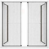 Sineklikstore Duble Akordiyon Kapı Sinekliği – 140 x 240 cm – Beyaz – Demir, Ahşap, Çelik, Pimapen ve Alüminyum ile Uyumlu