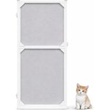 Sineklikstore Menteşeli Kapı Kedi Sinekliği – 90 x 210 cm – Beyaz – Demir, Ahşap, Çelik, Pimapen ve Alüminyum ile Uyumlu