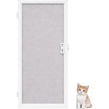 Sineklikstore Menteşeli Pencere Kedi Sinekliği – 70 x 130 cm – Beyaz – Demir, Ahşap, Çelik, Pimapen ve Alüminyum ile Uyumlu